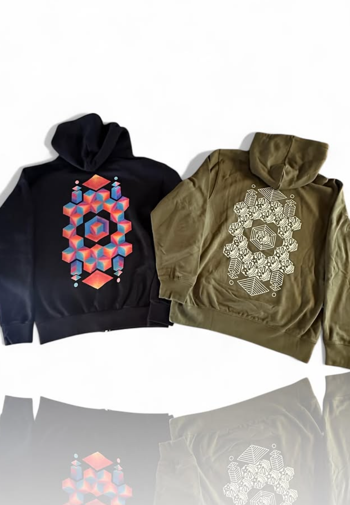 TRIPPI PIDGY- NEW VISION HOODIE (OLIVE)